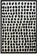 zoinart Hand Painted Black and White Textured Wall Art, 3d Morden Abstract Paintings, Wabi Sabi Wall Art Minimalist Black White Wall Decor