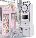 Audio Video Guestbook,1080P HD Wedding Phone Guestbook,64g SD Card Customized Video Audio Guest Book with Lens Recording,Retro 1960's Style Audio Guest Book,Creative Wedding Decorations,White