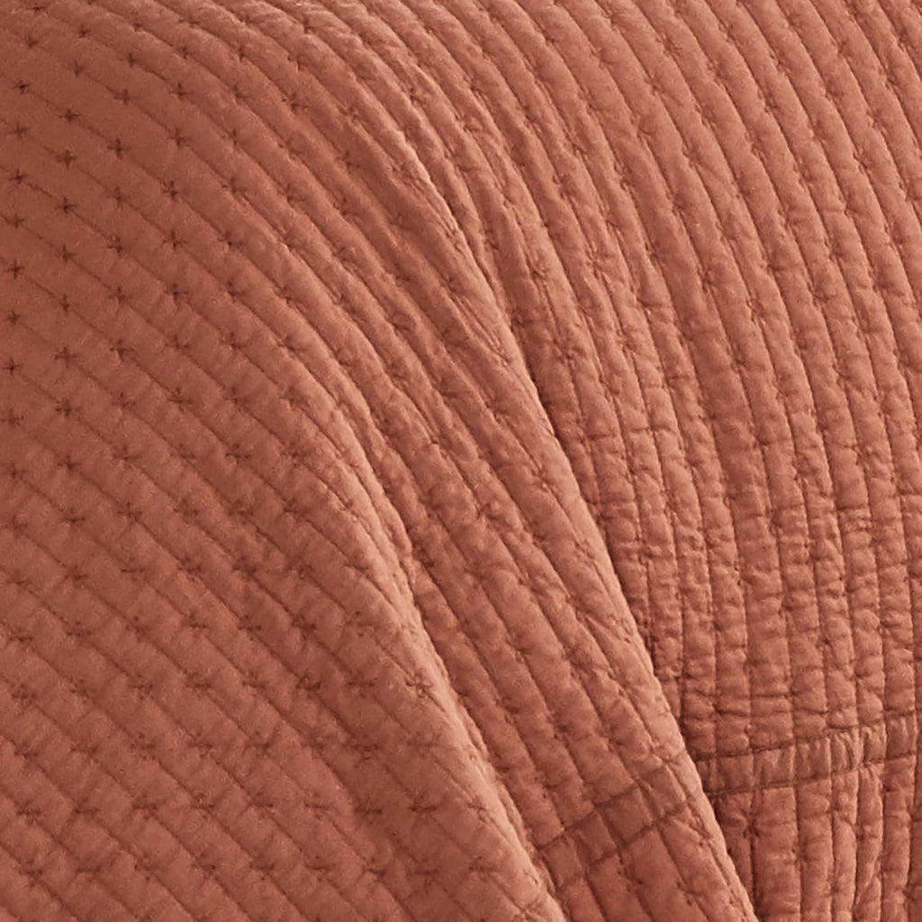 Levtex Home Cross Stitch Reversible Full Bedspread Set (100x104in) with 2 Pillow Shams (26x20in) - Stitch Texture - Adobe - 100% Cotton Full Size Bedspread Set - Lightweight, Soft, Pre-Washed