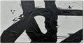 zoinart Hand Painted Large Wall Art, Black and White Textured Wall Art 30x60 Inches Modern Canvas Abstract Paintings Minimalist Artwork for Walls