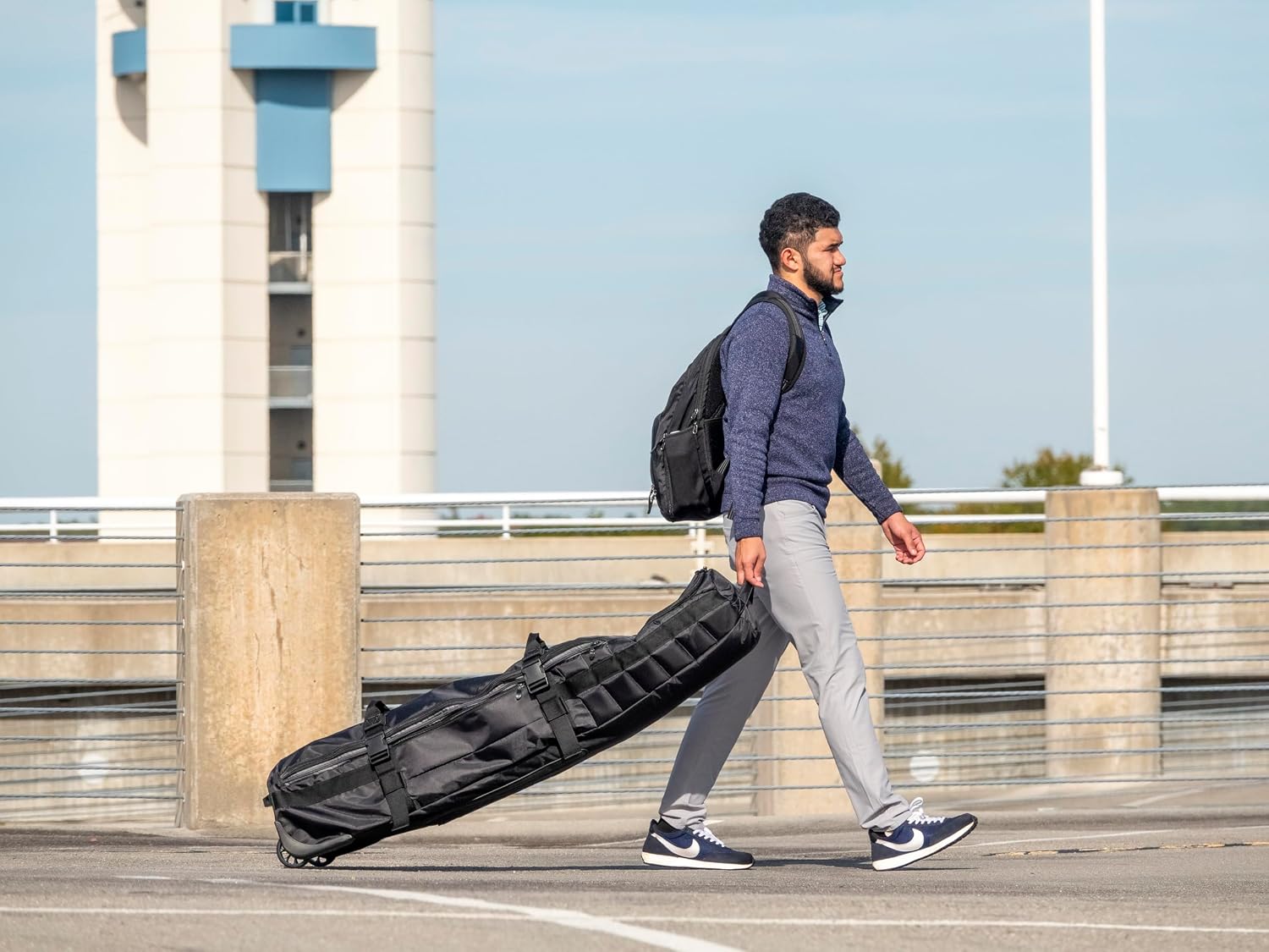 Bag Boy ZTF Golf Travel Cover for Airlines, Expandable Body, Padded Top, Internal Compression Strap, Lockable Full Wrap-Around Zipper