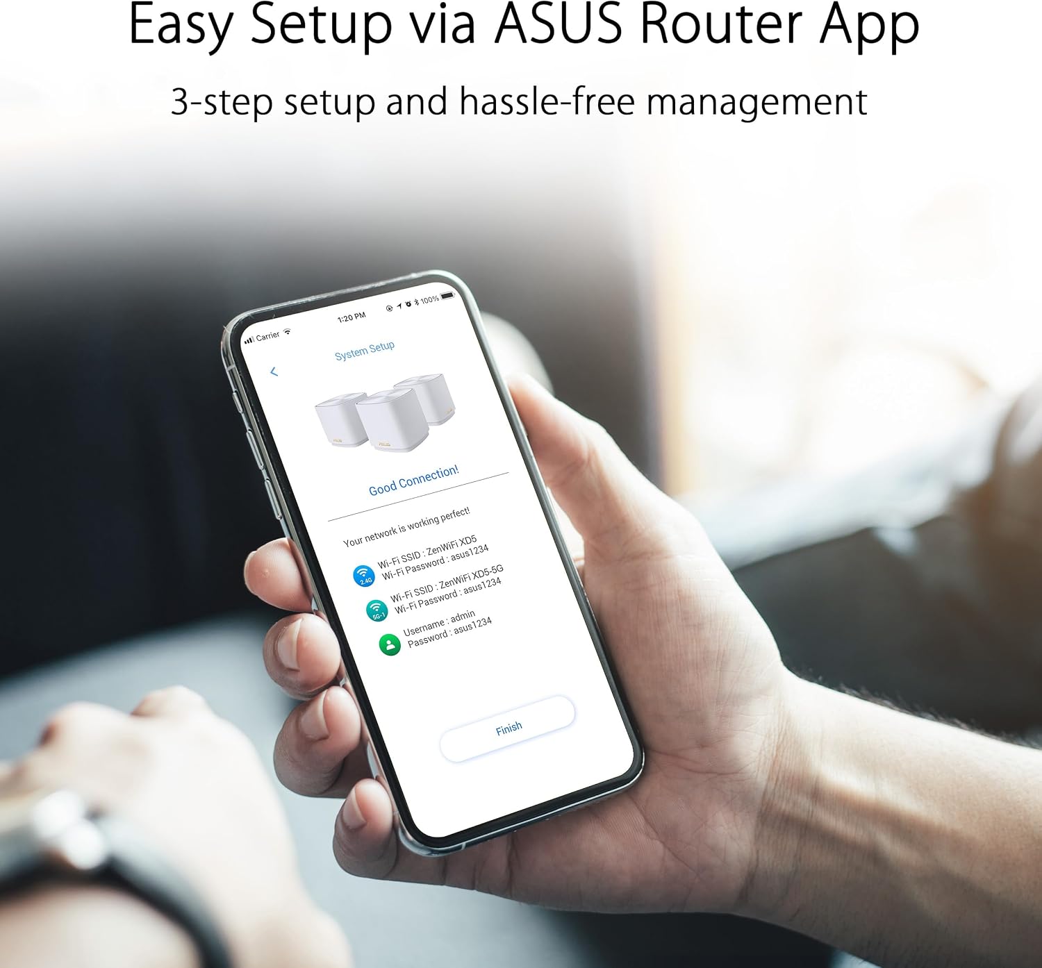 ASUS ZenWiFi AX Mini (XD5) Dual-Band Whole Home Mesh WiFi System (3 Pack) (Renewed)