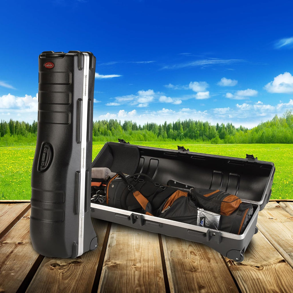 SKB Staff ATA Hard Shell Plastic Golf Travel Case for Cart Bags