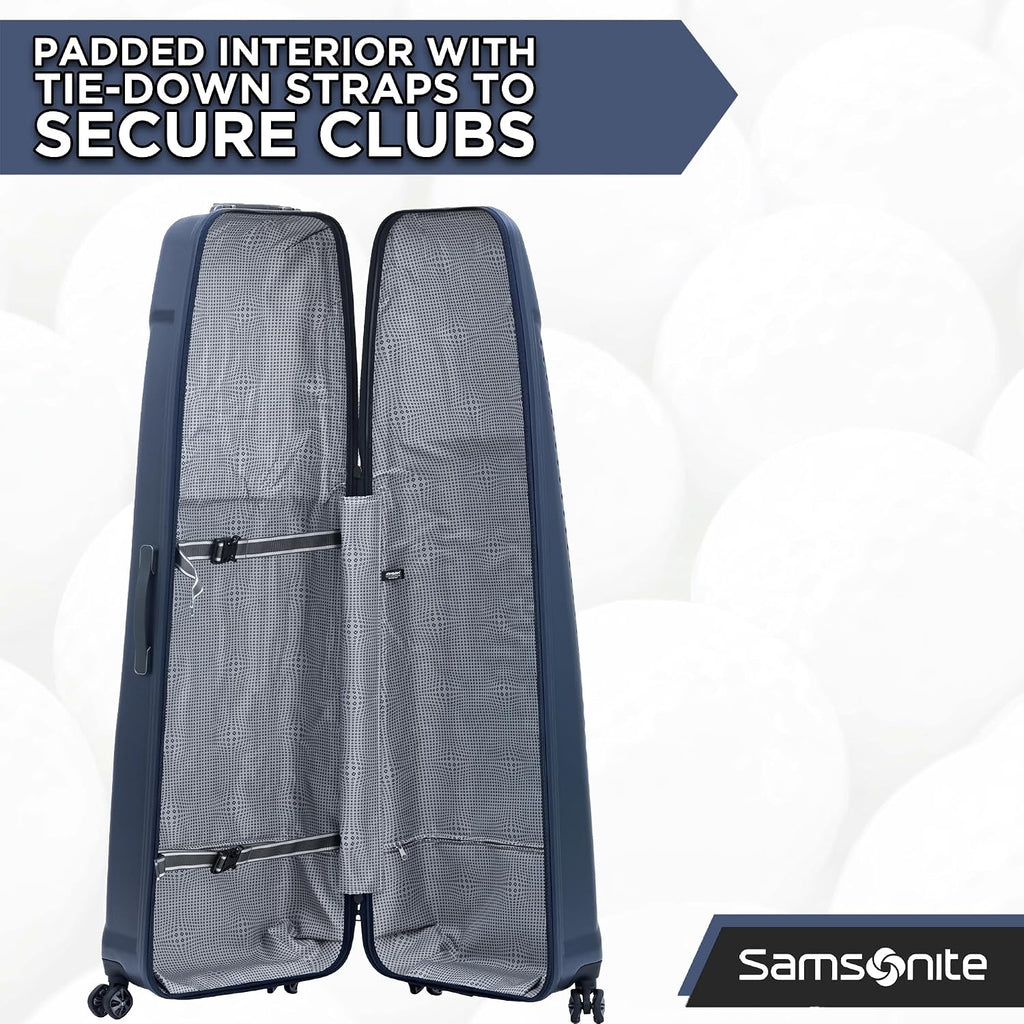 Samsonite Tour Premier Golf Hard Case Golf Travel Bag, Lightweight & Durable ABS Shell, 360 Degree Multi-Directional 'Shark Wheels'