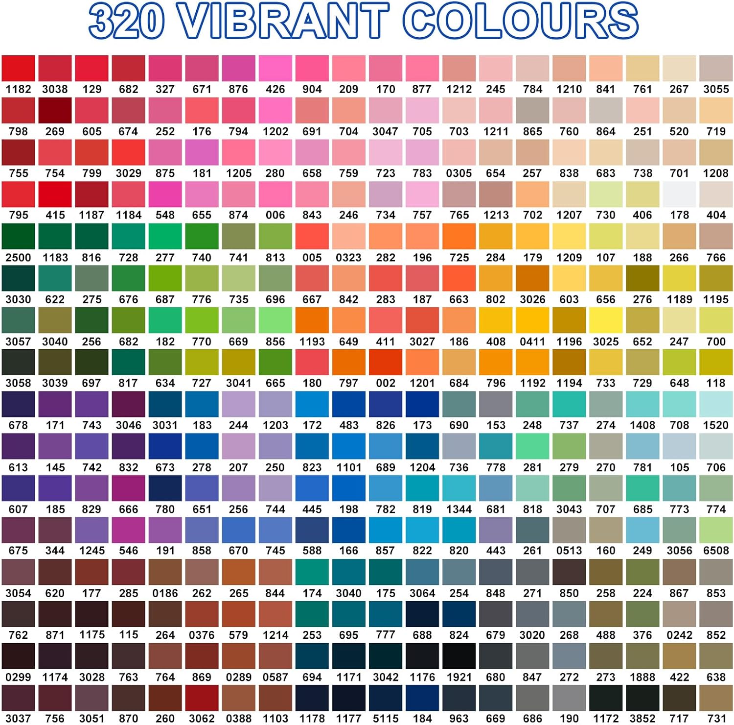 Amamao 320 Colors Acrylic Paint Markers, Soft Brush Tip Pens and Markers, Acrylic Paint Pens for Wood, Stone, Canvas, Glass, Fabric, Egg, Rock Painting and DIY Crafts Art Supplies