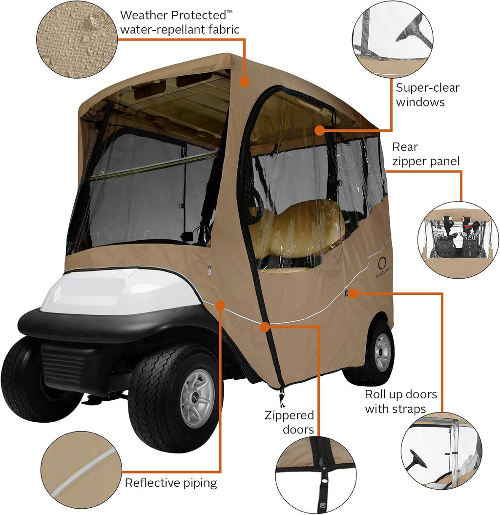 Classic Accessories Fairway Golf Cart Travel Enclosure