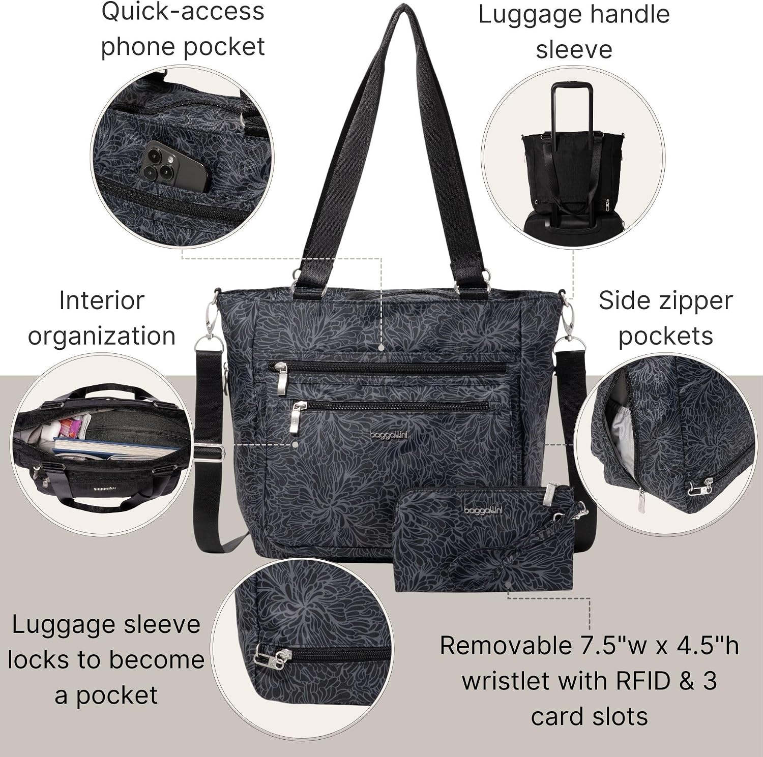 Baggallini Modern Shopper Tote