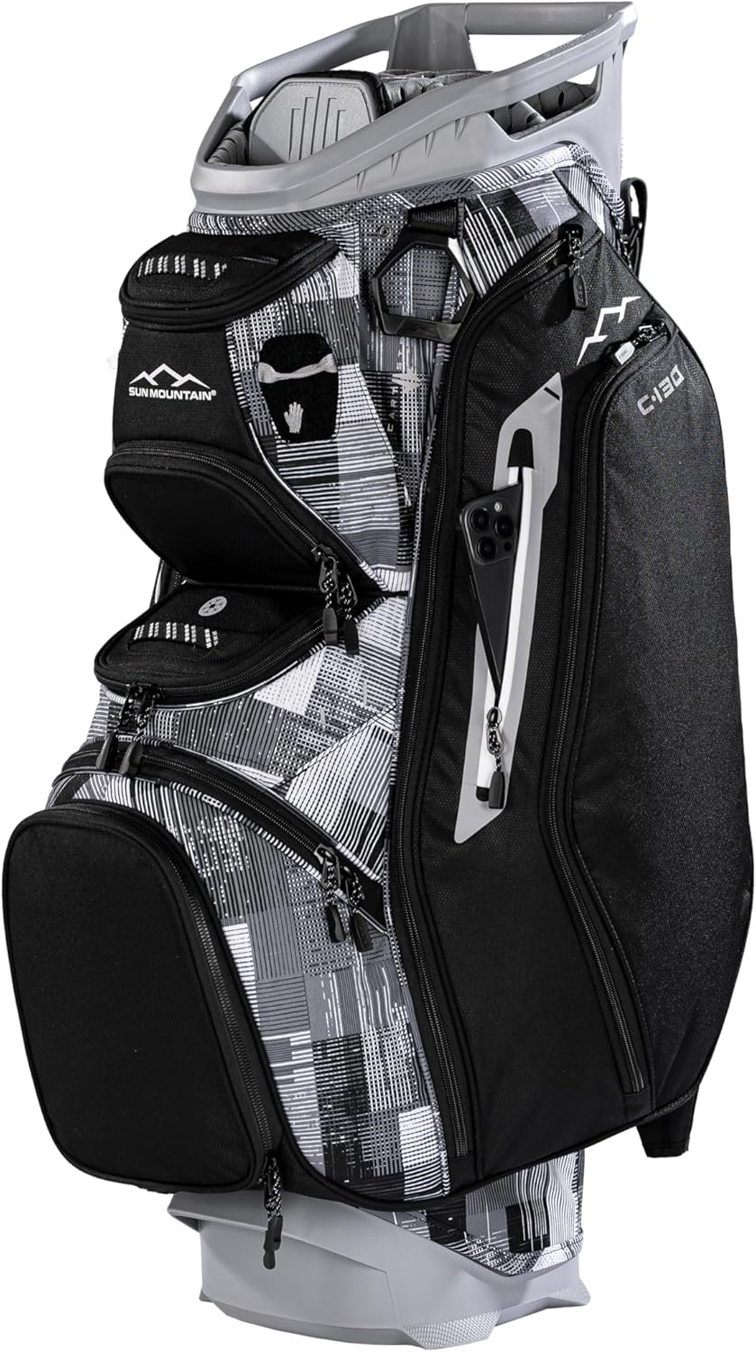 Sun Mountain Men's C130 Lightweight Cart Golf Bag, 14-Way Top, 2026 Model