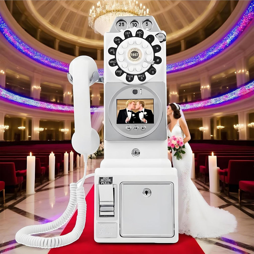 Wedding Audio Guest Book,Audio Guestbook for Recording Personalized Video Messages at Weddings and Special Occasions,for Wedding,Birthday and Engagement Events White