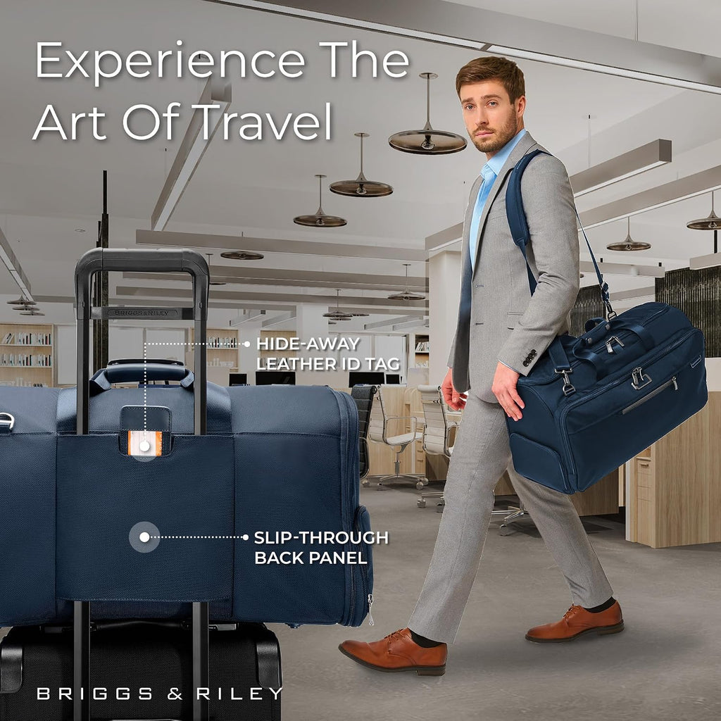 Briggs & Riley Travel Duffel Bag - Weekender & Overnight Luggage for Women & Men, Softside Bag