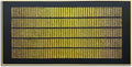 zoinart Black and Gold Textured Wall Art with Dense Golden Array Blocks, 24x48 inch Contemporary Minimalist Gold Framed Artwork Wall 24x48 Inch Metal Wall Art