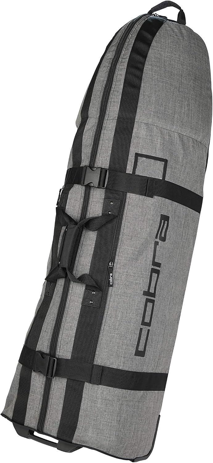 COBRA Golf 2020 Rolling Club Bag (Black-Heather Gray)