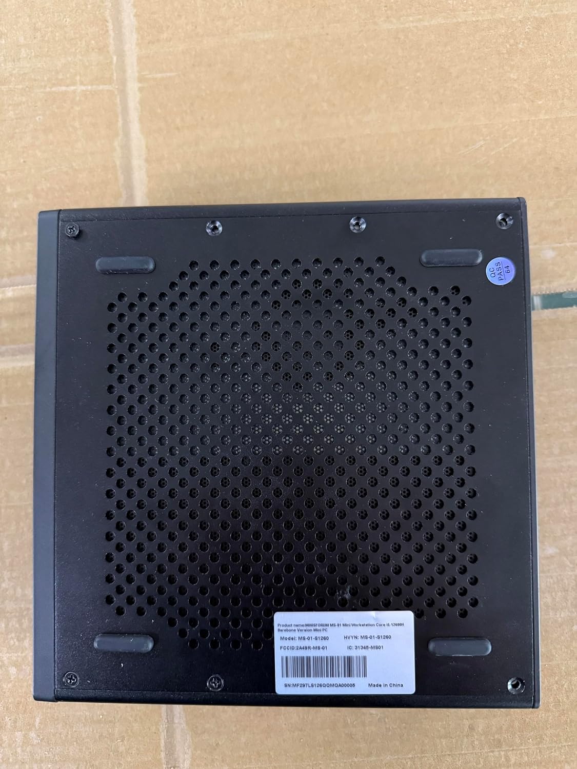 MINISFORUM Intel Core i5-12600H Processor Mini Computer, MS-01 Mini Workstation Barebone Desktop PC,HDMI 2.0+Type C+USB4 Video Output, Dual 2.5G Ethernet Port x2+10Gbps DPx2 Support WiFi 6E Mini PC