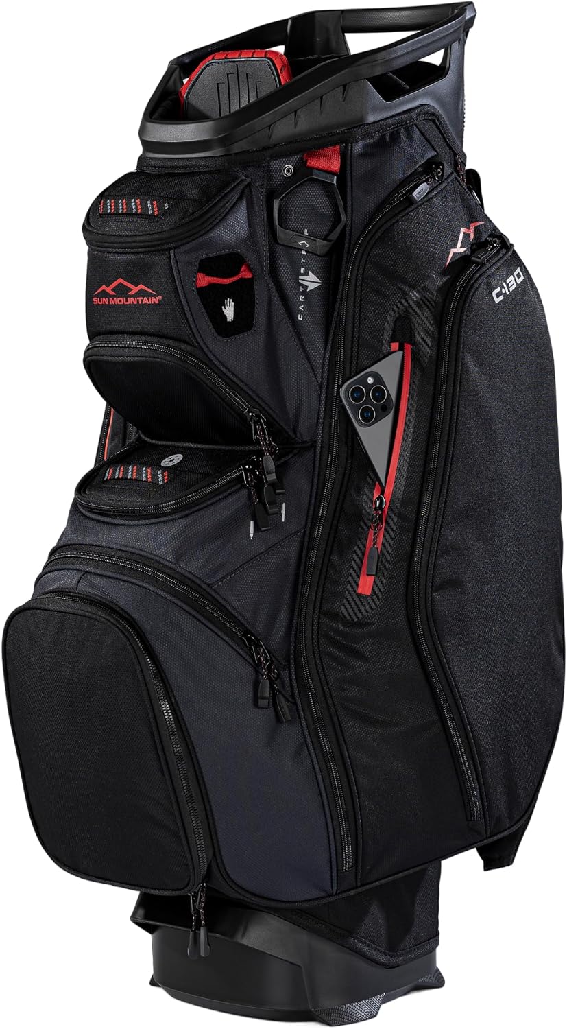 Sun Mountain Men's C130 Lightweight Cart Golf Bag, 14-Way Top, 2026 Model