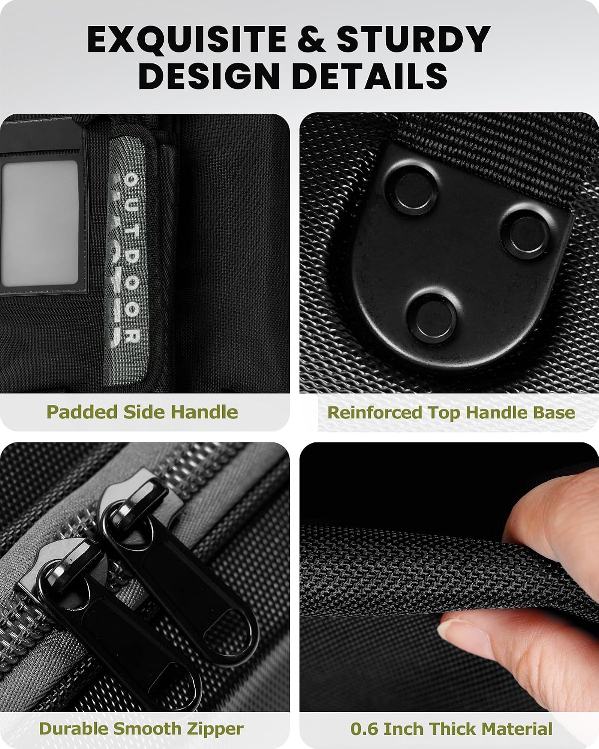 OutdoorMaster Golf Travel Bags for Airlines with Wheels and Hard Case Top, Protect Golf Clubs, Lightweight and Easy to Maneuver, Upgrade Version