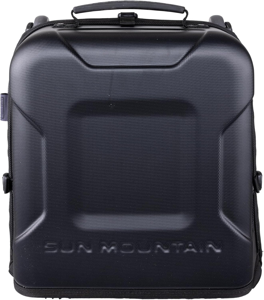 Sun Mountain Kube Golf Travel Bag, 2-Wheel Rolling System-Compact Storage Case, Black Black