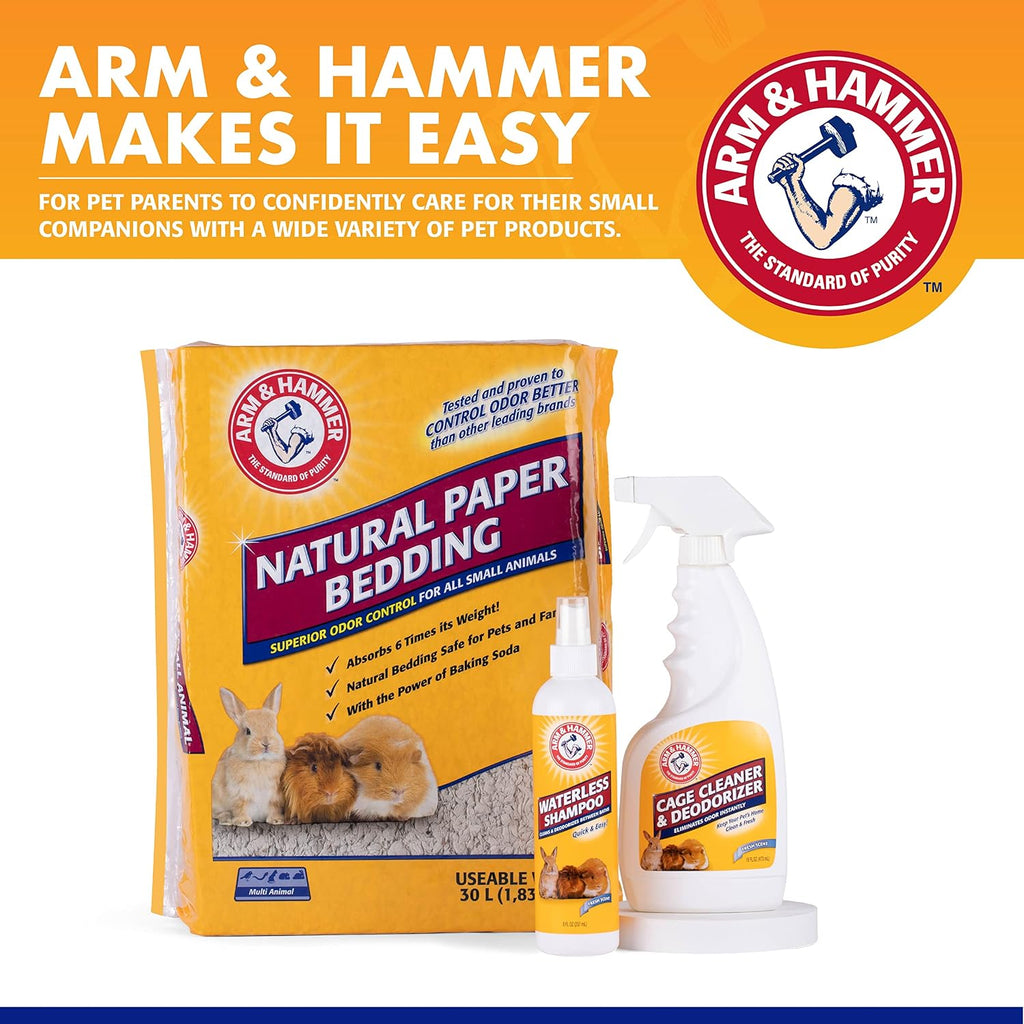 Arm & Hammer for Pets Hammer Super Absorbent Cage Liners for Guinea Pigs Hamsters Rabbits Small Animals, Odor Control Cage Tray Liners, Trim to Fit, 7 Count, 48 Pack