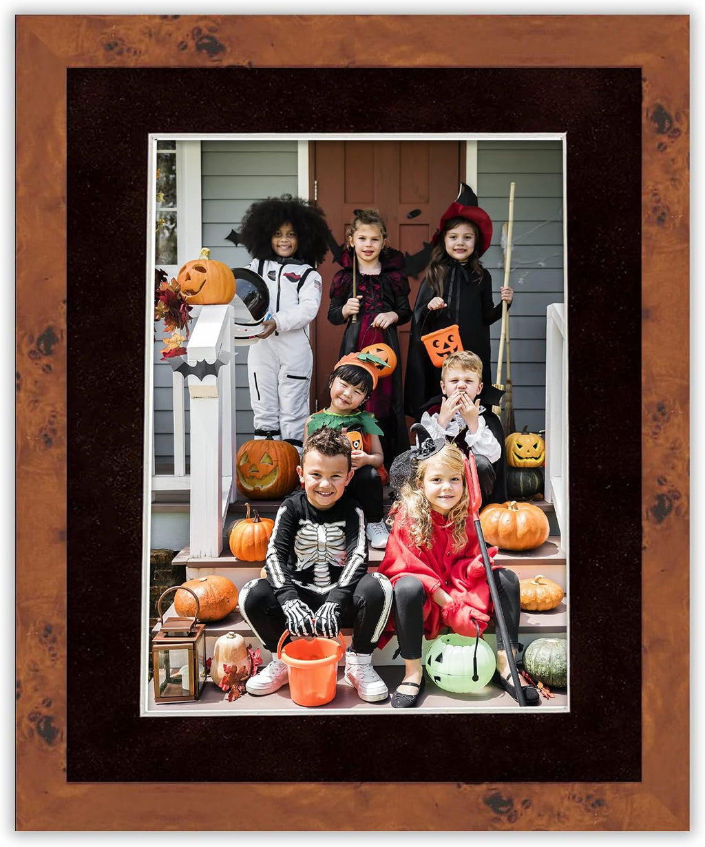 Poster Palooza Pack of TEN 12x16 Mats Bevel Cut for 11x14 Photos - Acid Free Black Suede Precut Matboards For Pictures, Photos, Framing - 4-ply Thickness