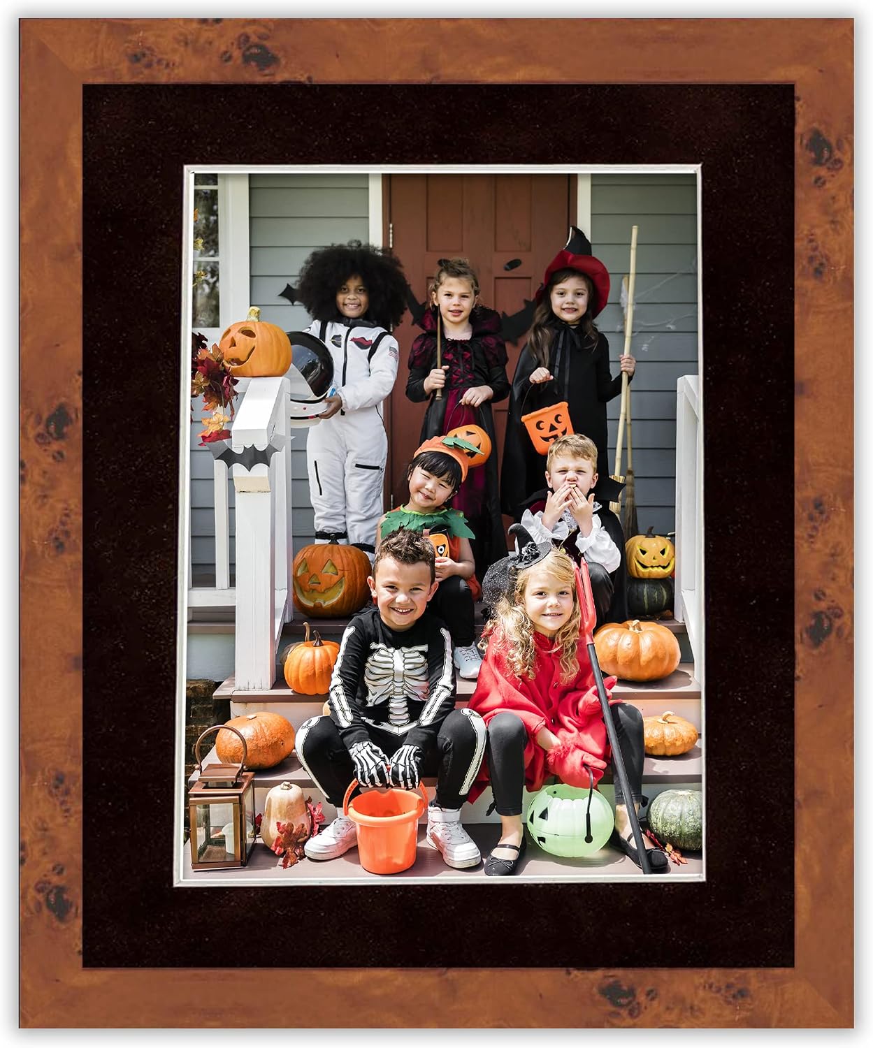 Poster Palooza Pack of TEN 12x16 Mats Bevel Cut for 11x14 Photos - Acid Free Black Suede Precut Matboards For Pictures, Photos, Framing - 4-ply Thickness