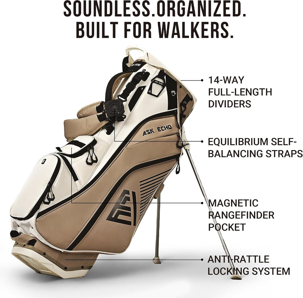 ASK ECHO Soundless 14-Way Hybrid Stand Bag for Men & Women