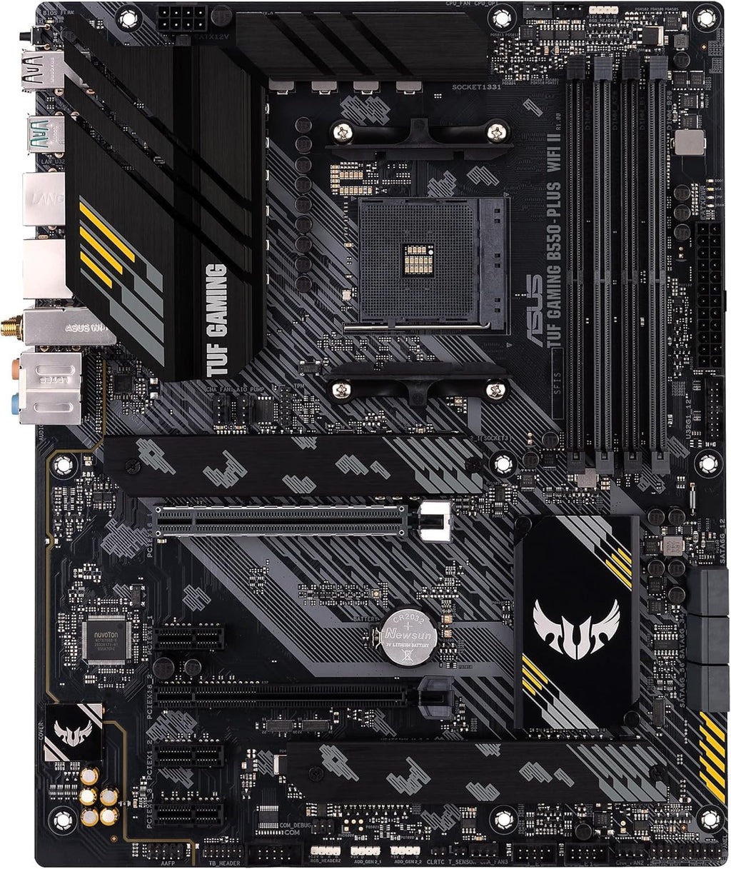 MICRO CENTER AMD Ryzen 9 5900XT Desktop Processor with ASUS TUF Gaming B550-PLUS WiFi II AM4 ATX Gaming Motherboard (DDR4, PCIe 4.0, WiFi 6, 2.5Gb LAN, USB 3.2 Gen 2)