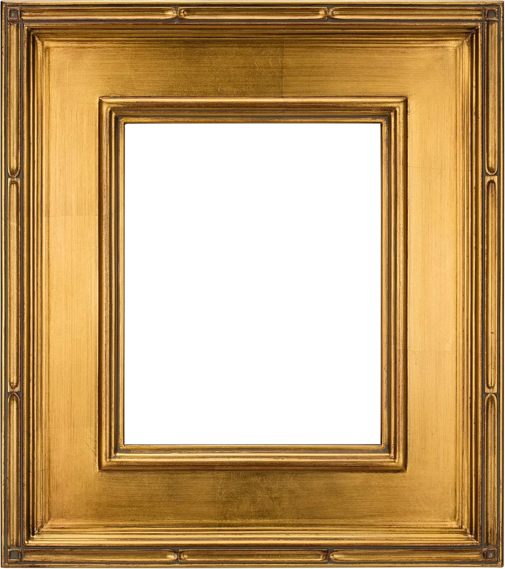 Creative Mark Museum Plein Aire Ornate Picture Frame - 11x14 - Gold Leaf - Pack of 2, High-End Antique Style Frames - Open Back with No Glass or Backing