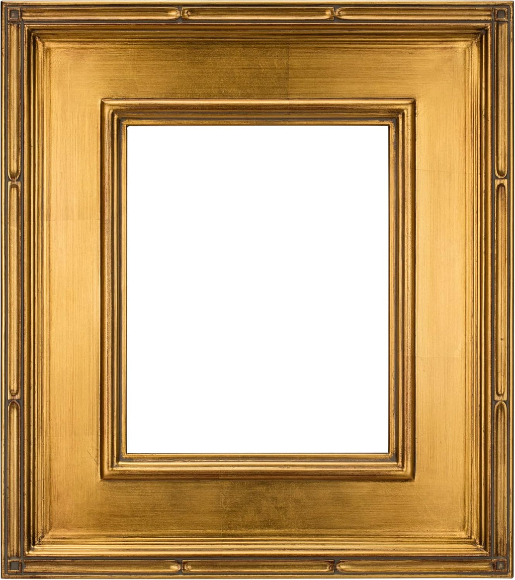 Creative Mark Museum Plein Aire Ornate Picture Frame - 12x16 - Gold Leaf - Pack of 2, High-End Antique Style Frames - Open Back with No Glass or Backing