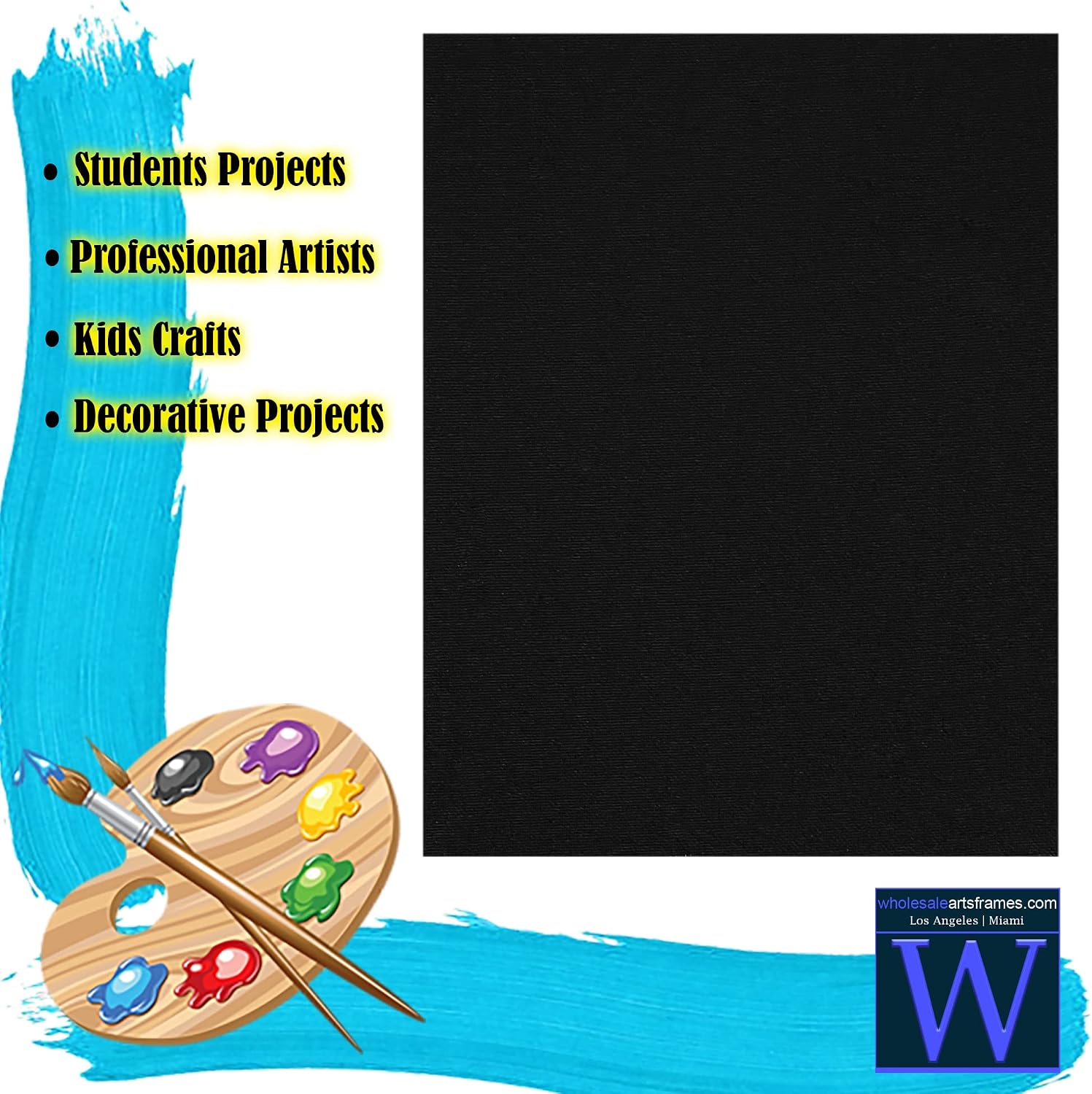 11x14 Black Canvas Boards for Painting Bulk 100 Pack.Paint Canvases for Painting Art.Artist Blank Canvases for Painting 11x14 Canvas Panels.Quality Acid Free Primed Canvas Boards for Acrylic,Oil etc