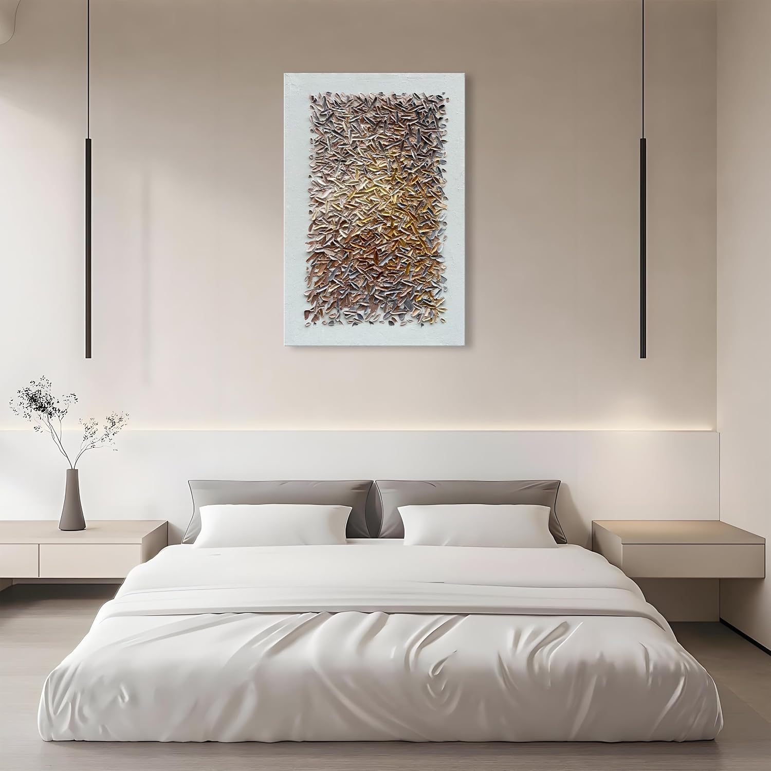 Art Hand Painted Minimalist Art Oil Painting Modern Abstract Art Oil Painting Home Office Corridor Wall Decoration 45x30 inches