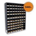 Titan 5,445 pcs Grade 8 Coarse Hardware Assortment Kit with Hex Cap Screws, Hex Nuts, Washers, & Two Durham 40 Hole Metal Bins