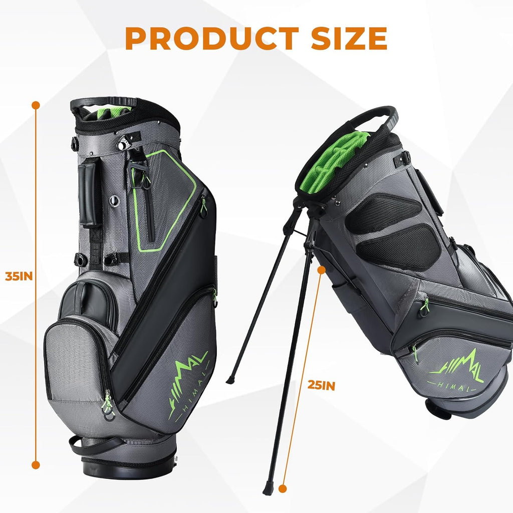 uniHimal 14 Way Dividers Golf Stand Bag Lightweight, Golf Bag for Men Women with Multiple Pockets, Dual Strap and Rain Cover Hood