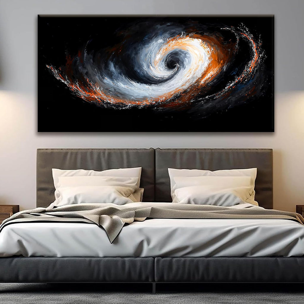 QSQ Large Abstract Wall Art For Living Room Canvas Art Wall Decor Print Abstract Black White Wall Art Painting Prints Picture For Bedroom Office Home Decor 29 × 58 In