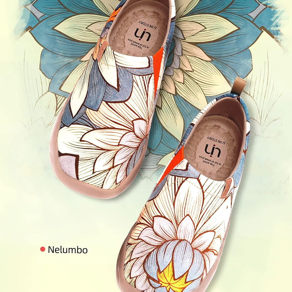 UIN Women's Slip On Shoes Colorful Comfortable Lightweight Art Travel Sneakers Casual Floral Stylish Everyday Loafers