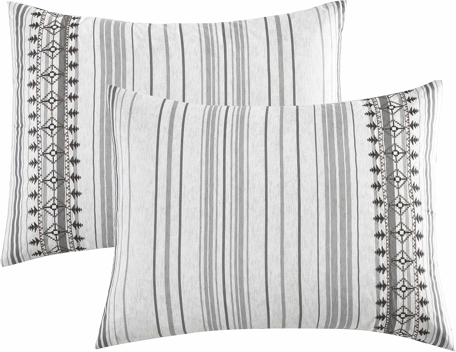 Riverbrook Home 100% Polyester Comforter Set, California King, Aiken - Gray, 10-Piece Set