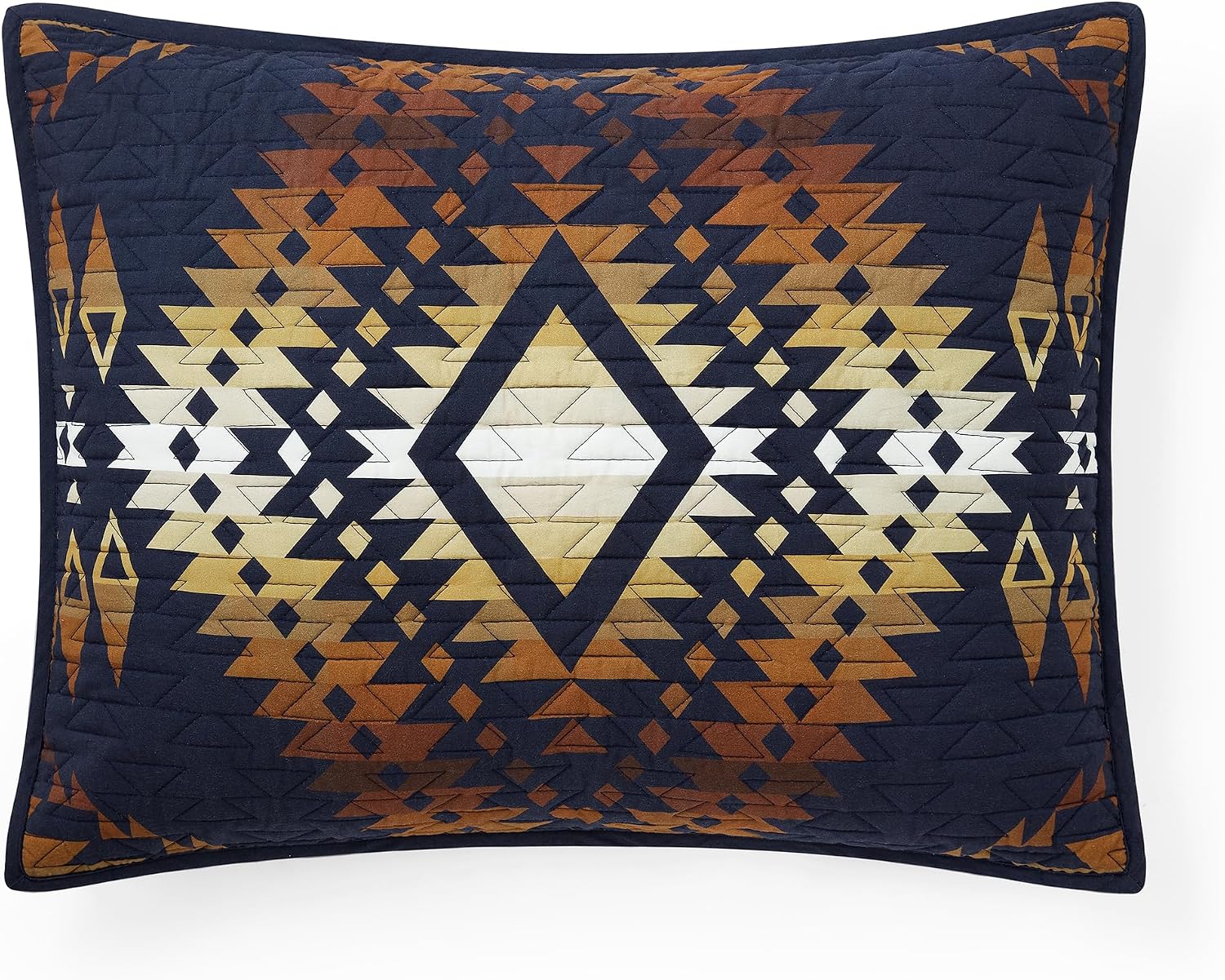 Pendleton Full/Queen Quilt Set – 100% Cotton 3 Piece Quilt Set with Shams, Soft Lightweight Bedding for Queen Size Bed, Navy Blue & Gold Comforter Alternative, Queen Bedding Set (Mission Trails)