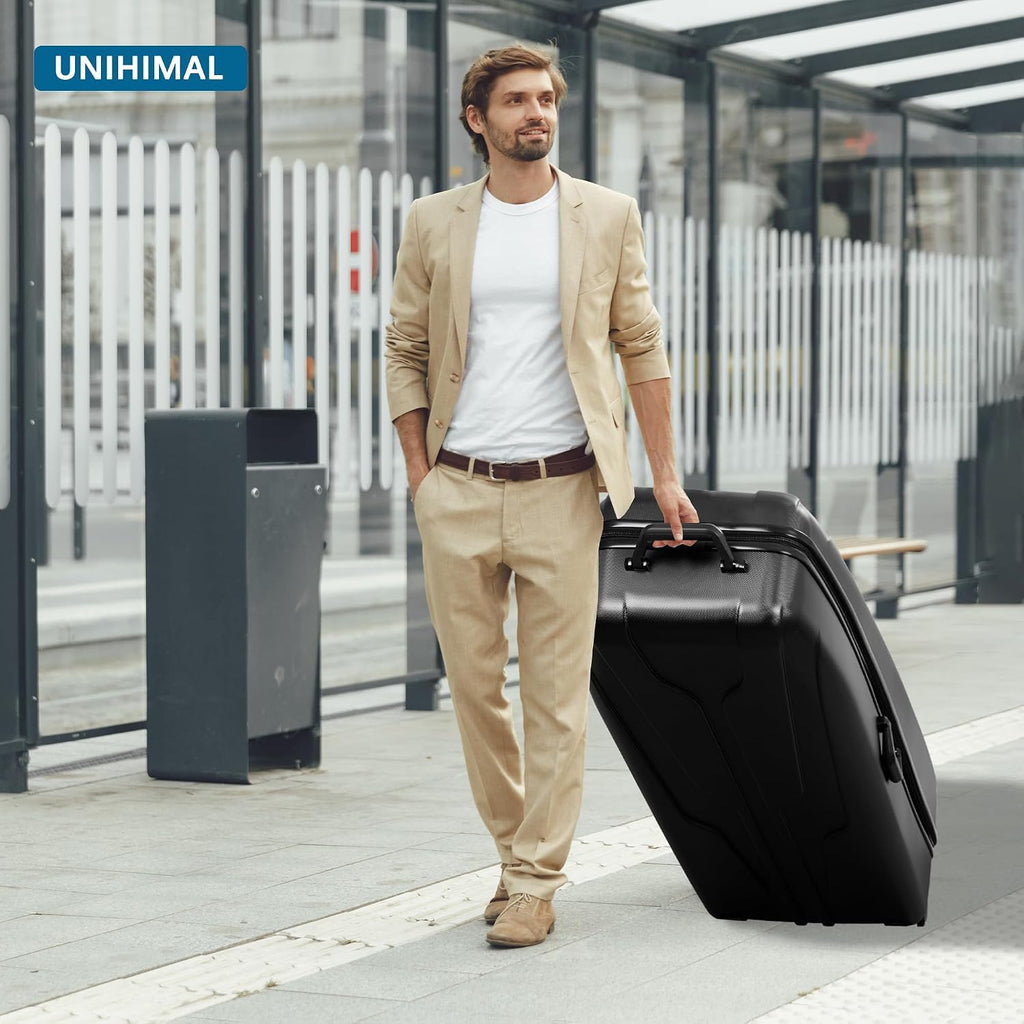 uniHimal Hard Case Golf Travel Bag, Golf Travel Case - Ultimate Protection, Waterproof & Durable, Specially Designed for Golf Clubs