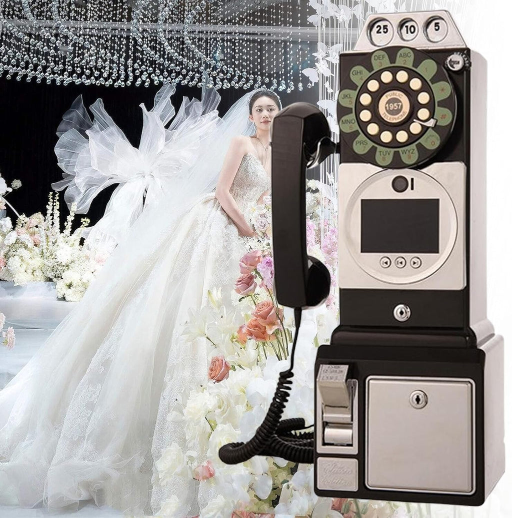 2025 Video & Audio Guest Book Wedding Phone Guestbook - 1080p HD + 32/64/128GB Storage for Weddings, Graduations & Unforgettable Moments,Creative Easy to Use& Fun Engagements,Black64g