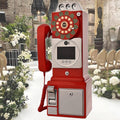 Video & Audio Guest Book Wedding Phone Guestbook, Personalized Video Messages for Wedding Phone, Record Your Special Occasions for a Variety of Memorable Party Occasions,Red-32G