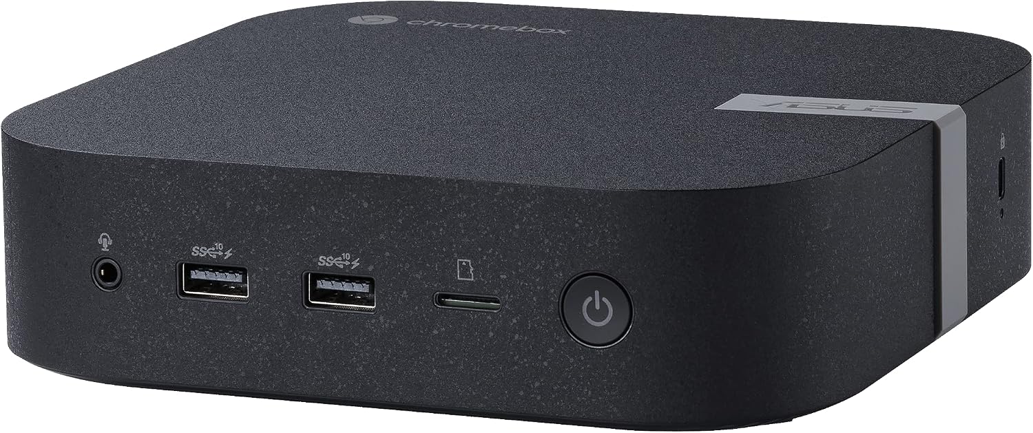 ASUS Chromebox 5 CHROMEBOX5-S7057UNENT Chromebox - Intel Core i7 12th Gen i7-1260P - 16 GB - 256 GB SSD - Mini PC - Eco Black - Intel Chip - ChromeOS - Intel UHD Graphics DDR5 SDRAM - IEEE 802.11ax -
