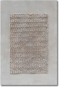 NANKAI Art Hand-painted white and brown texture abstract art oil painting contemporary minimalist style art wall decoration for home office corridor 45x30 inches