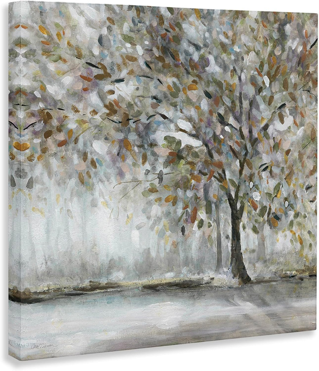 Stupell Industries 'Woodland Nature Tree Painting', Canvas Art, 36 x 36 Inches, Easy to Hang and Sturdy, Made in USA, by Carol Robinson