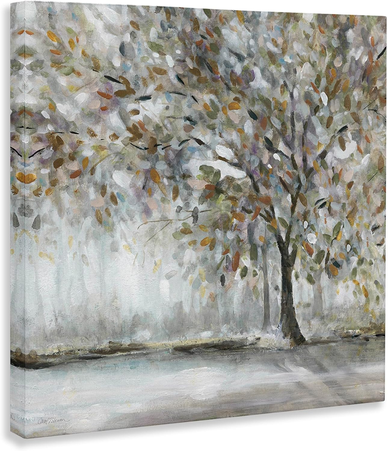 Stupell Industries 'Woodland Nature Tree Painting', Canvas Art, 36 x 36 Inches, Easy to Hang and Sturdy, Made in USA, by Carol Robinson