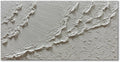 zoinart Hand Painted White Ocean Wave Wall Art 48x24 Inches Large Abstract Beach Textured Art 3D Modern Oil Paintings for Living Room Bedroom Wall Decor