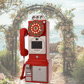 Audio Guestbook, Wedding Phone Record Custom Audio Messages with Guestbook Voicemail Voice Recording Phone with Playback for Wedding Birthday Party Anniversary,Red