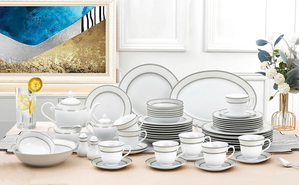Lorenzo Sirena 57-Piece Dinnerware Set, Service for 8