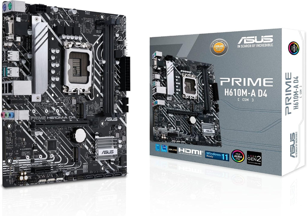 ASUS Prime H610M-A D4-CSM LGA 1700 Micro ATX DDR4 Motherboard