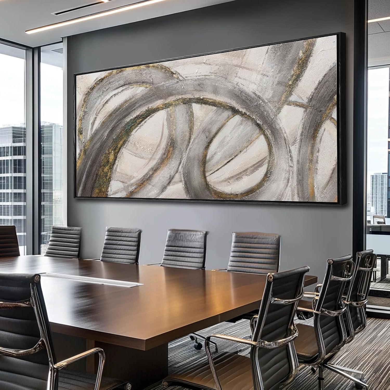 VAYIMDH Modern Abstract Wall Art Textured Wall Decor 36'x70' Artwork for Living Room, Bedroom, Office, Dining Room, Hallway
