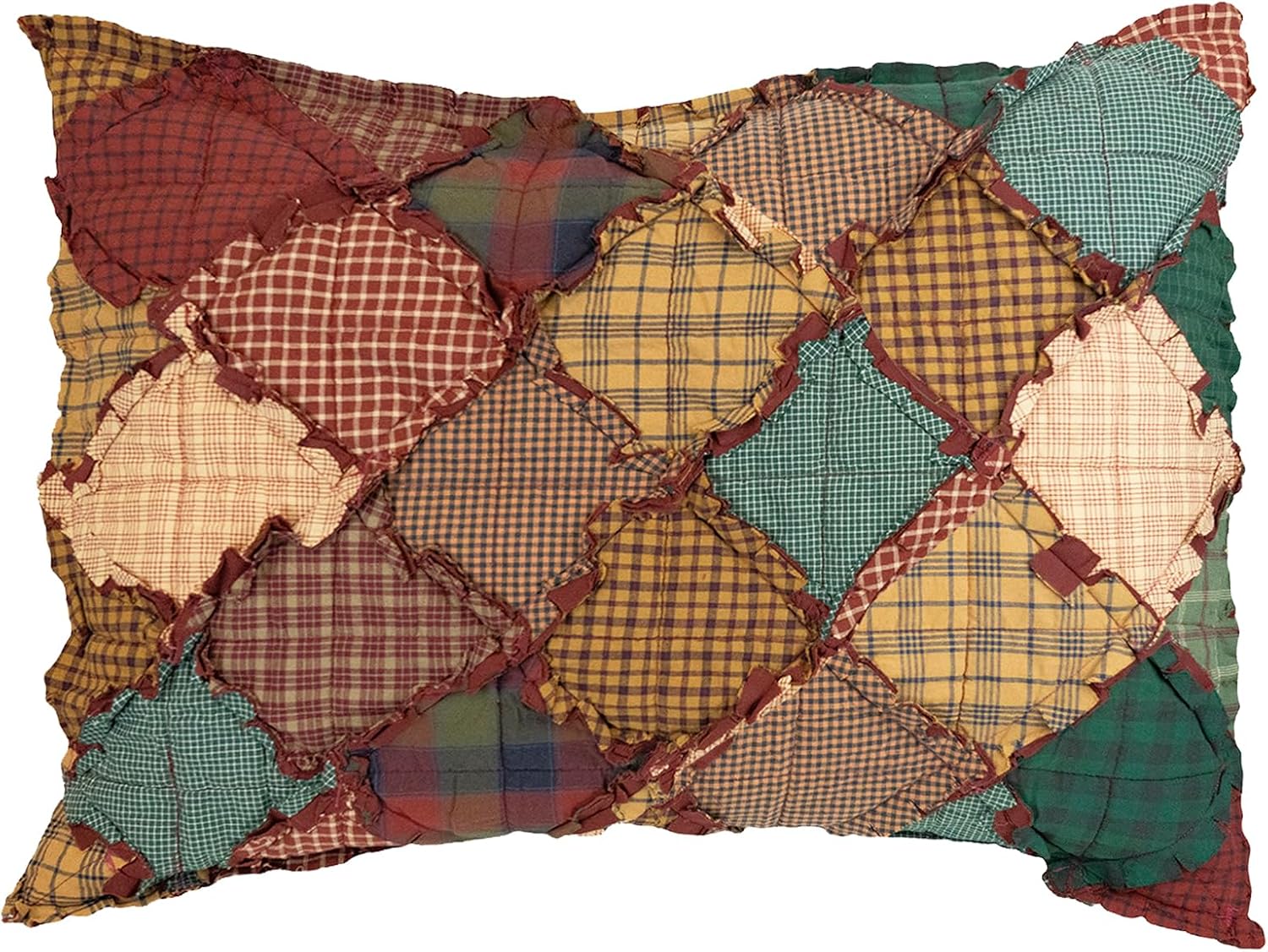 Donna Sharp King Bedding Set - 3 Piece - Campfire Cotton Lodge Quilt Set with King Quilt and Two King Pillow Shams - Machine Washable