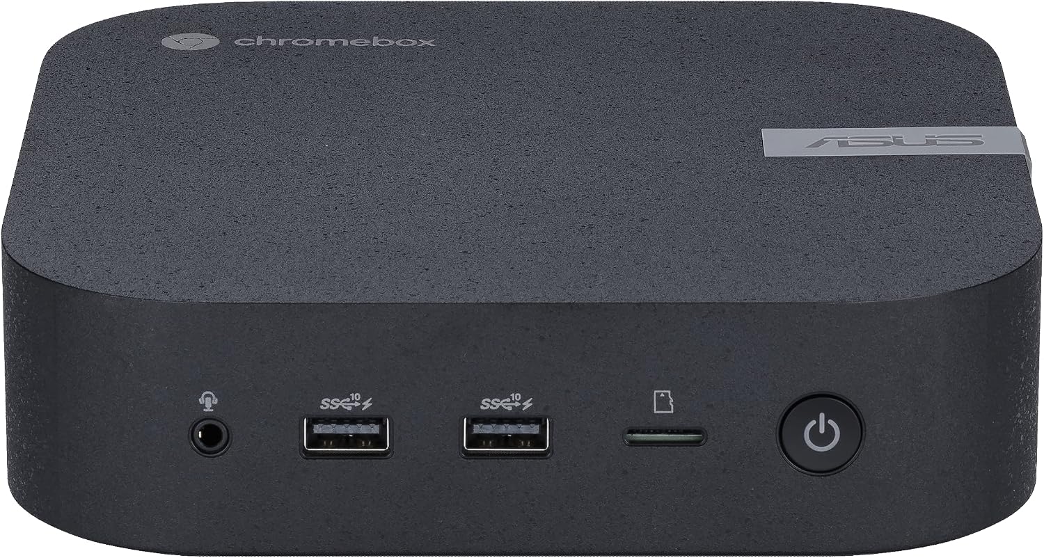 ASUS Chromebox 5 CHROMEBOX5-S7057UNENT Chromebox - Intel Core i7 12th Gen i7-1260P - 16 GB - 256 GB SSD - Mini PC - Eco Black - Intel Chip - ChromeOS - Intel UHD Graphics DDR5 SDRAM - IEEE 802.11ax -