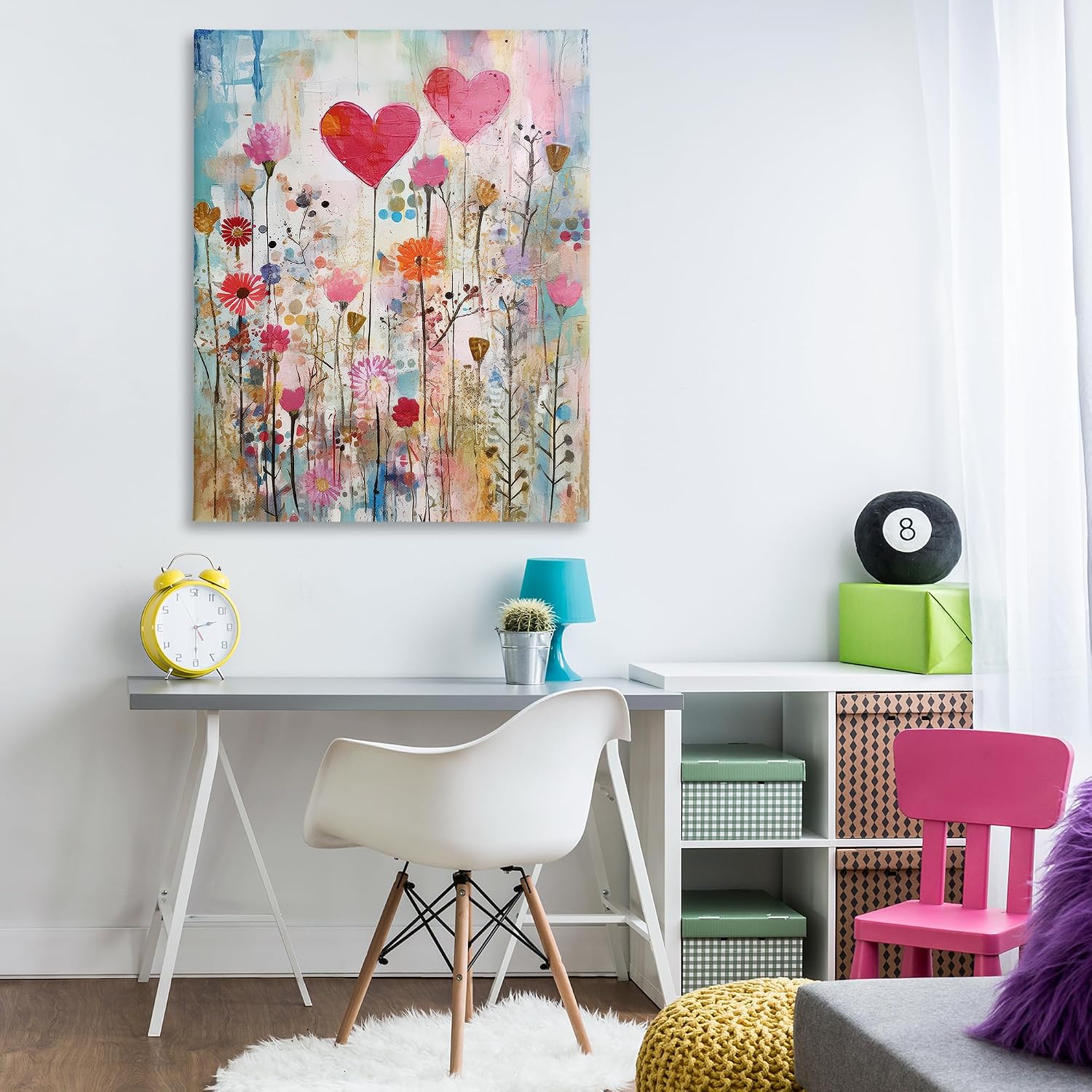 Stupell Industries Heart & Garden Collage Canvas Wall Art Design by LSR Design Studio, 36 x 48